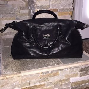 Coach leather black purse